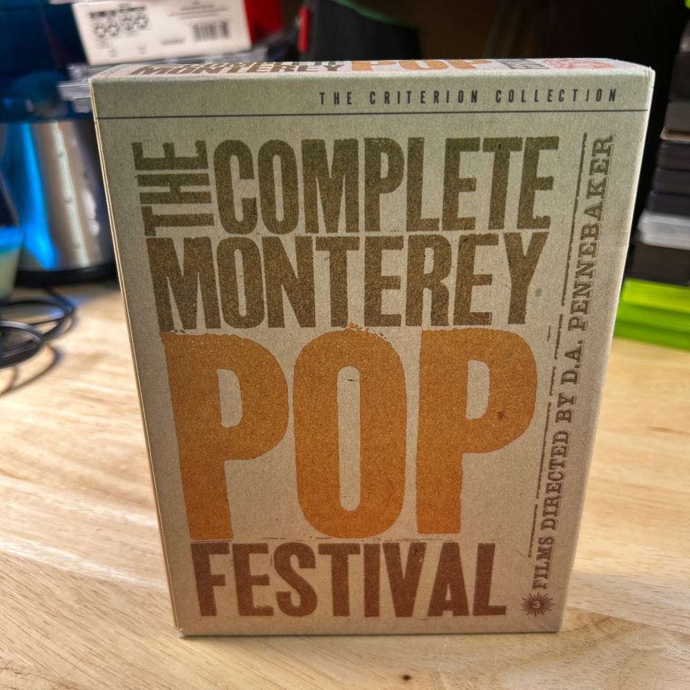 The Complete Monterey Pop Festival Criterion Collection 3 DVD Box Set Pennebaker
